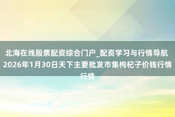 北海在线股票配资综合门户_配资学习与行情导航 2026年1月30日天下主要批发市集枸杞子价钱行情