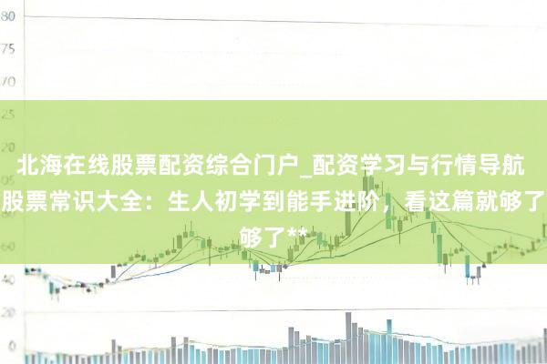 北海在线股票配资综合门户_配资学习与行情导航 **股票常识大全：生人初学到能手进阶，看这篇就够了**